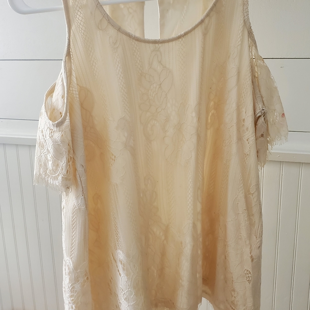 Cream blouse